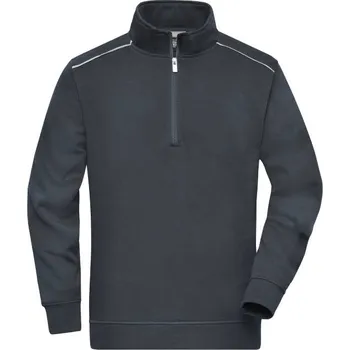 Pánská mikina DAIBER JN 895 / Pracovní mikina s 1/2 zipem - carbon 6XL
