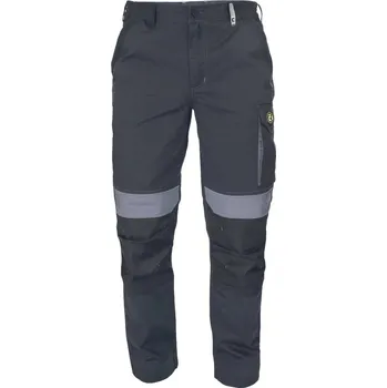 montérky CERVA MAX ECO STRETCH / Strečové pracovní kalhoty do pasu - černá 52