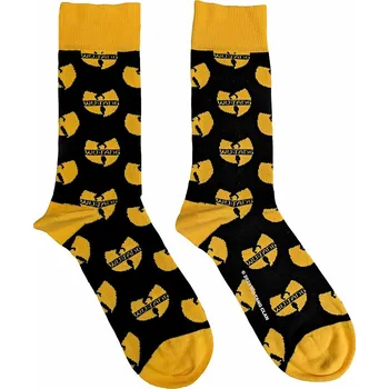 Pánské ponožky Wu-Tang Clan ponožky, Logo Repeat Yellow Black, unisex - velikost 7 až 11