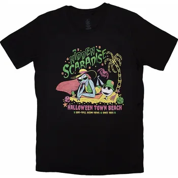 Pánské tričko The Nightmare Before Christmas tričko, Hidden Scaradise Black, pánské XXL