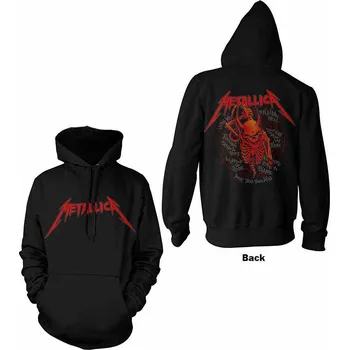 Pánská mikina Metallica mikina, Skull Screaming Red BP Black, pánská M