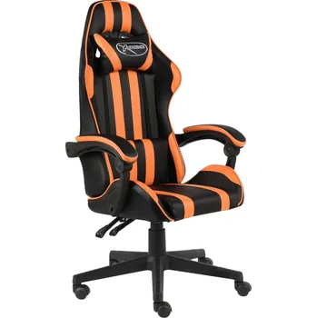 zahrada-XL Herní židle černo-oranžová umělá kůže 20524