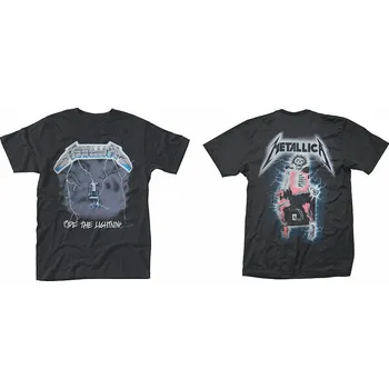 Pánské oblečení Metallica tričko, Ride The Lightning BP Black, pánské M