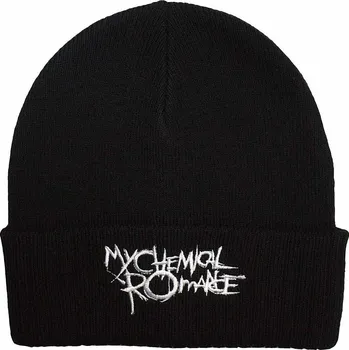 Čepice My Chemical Romance zimní bavlněný kulich, The Black Parade Logo Black, unisex