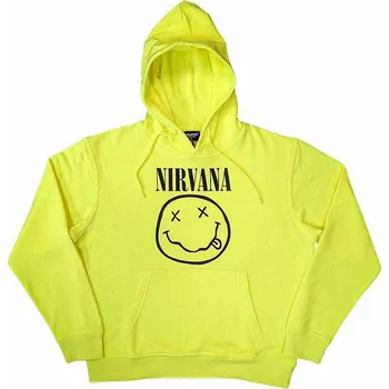 Pánská mikina Nirvana mikina, Inverse Happy Face Neon Yellow, pánská M