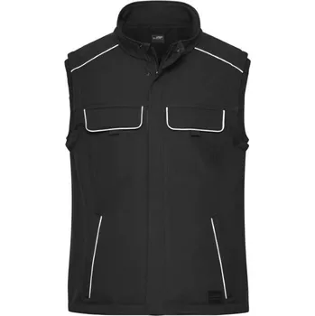 DAIBER JN 883 / Pracovní softshellová vesta - black S