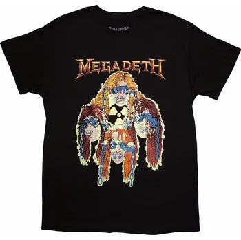 Pánská móda Megadeth tričko, Nuclear Glowheads Black, pánské S