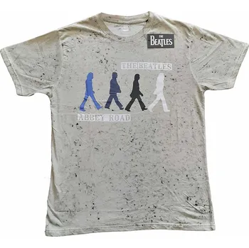 Pánská móda The Beatles tričko, Abbey Road Colours Wash Collection Grey, pánské XL