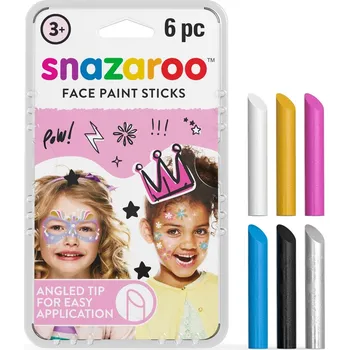 Karnevalový doplněk Snazaroo Tužky na obličej - 6 barev - dívčí