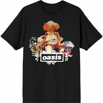 Oasis tričko, Atomic Collage Black, pánské XL