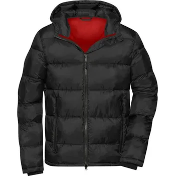 Pánská móda DAIBER JN 1168 / Pánská prošívaná bunda - black/red L