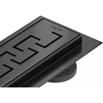 Mexen Flat M15 liniový odtok 90 cm, černý - 1724090-15 Lineární podlahové odtoky