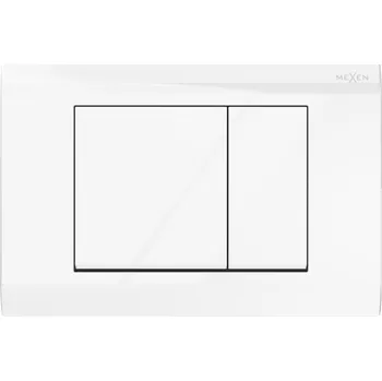 Splachovací tlačítko Mexen Fenix 01 splachovací tlačítko, lesklá bílá - 600100 Splachovací tlačítka