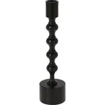 KOOPMAN Svícen kovový ve černé barvě 23 cm