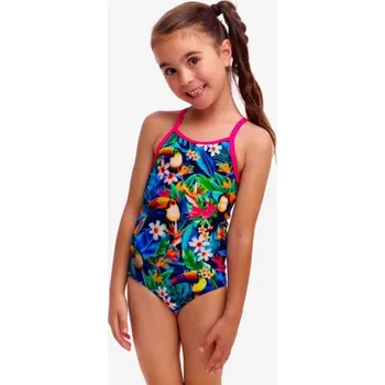 Dívčí plavky Dětské dívčí plavky Funkita Birdie Wordie, Velikosti 4 roky