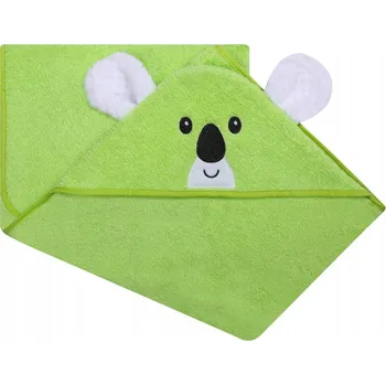 UVIE Plážová osuška s kapucí Koala 120x100 cm zelená