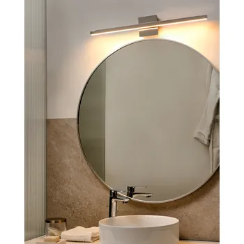 Nástěnné svítidlo Obrazové osvětlení zrcadlové světlo lampa stříbrná LED kov horizontální koupelna obývací pokoj moderní nástěnná lampa Beliani