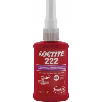 Průmyslové lepidlo LOCTITE 222 50ML LEPIDLO NA ZÁVITY S NÍZKOU PEVNOSTÍ, SNADNO DEMONTOVATELNÉ