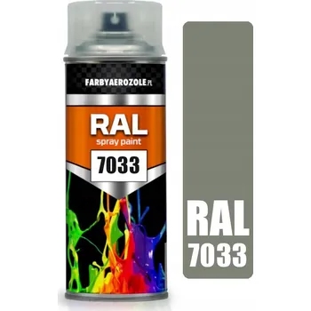 Barva ve spreji Sprej RAL 7033 Vysoký Lesk Dekorativní Lak 400ml Cementově Šedá / Šedá