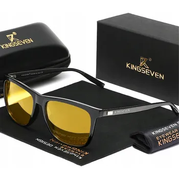 Sluneční brýle Brýle pro řidiče KINGSEVEN polarizační UV400 žlutá skla