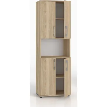 Knihovna Regál Gindo 80 x 182 x 32 cm, dub artisan