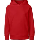 NEUTRAL O 13101 / Dětská mikina s kapucí z bio bavlny - red 116-122