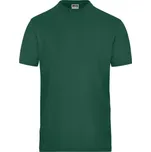 DAIBER JN 1802 / Pánské elastické tričko z bio bavlny - dark green L