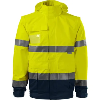 RIMECK HV GUARD 4 IN 1 5V2 / Reflexní bunda 4v1 - fluorescenční žlutá XL