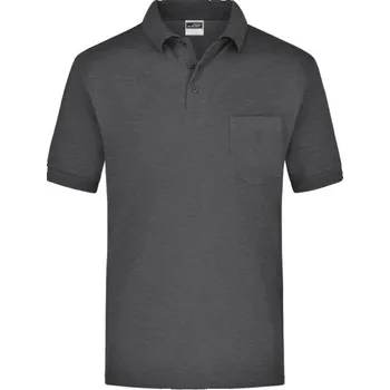Pánská košile DAIBER JN 26 / Pánská polokošile s náprsní kapsou - anthracite melange XXL