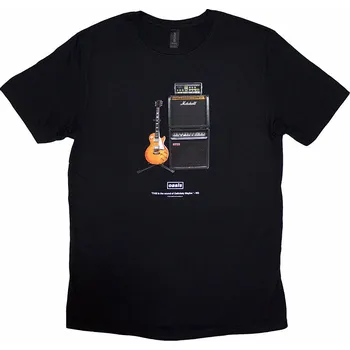 Pánská móda Oasis tričko, Definitely Maybe Guitar Black, pánské S