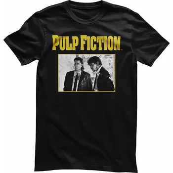 Pánské tričko Pulp Fiction tričko, Vince & Jules Black, pánské 5XL