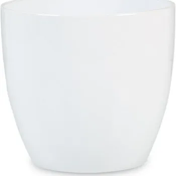 Květináč Keramický bílý květináč Basel XXL Ø 41 cm