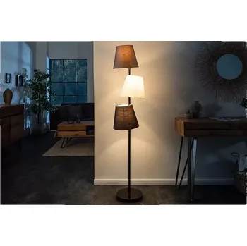 Stojací lampa Osvetleni-Stejskal | Stojací lampy černá šedá bílá 163cm
