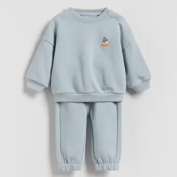 Dětská móda Reserved - Bavlněná sada - bleděmodrá - 224FO-05X - 224FO-05X-68