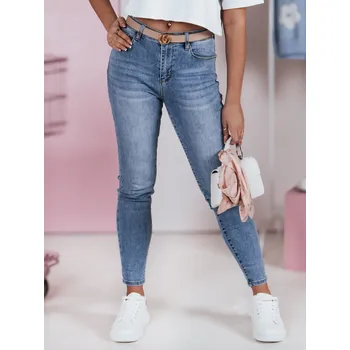 Dámské džíny Dámské džíny skinny SKINNTON Dstreet UY2350 Barva: Modrá - světle, Velikost: L