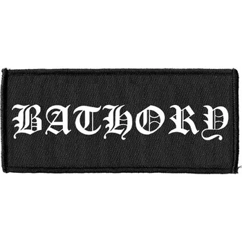Nášivka Bathory tkaná nášivka PES 100x40 mm, Logo