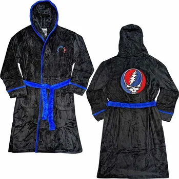 Dámský župan Grateful Dead župan, Steal Your Face Black & Blue, unisex L