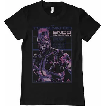 Pánské tričko Terminator tričko, Endoskeleton Black, pánské M