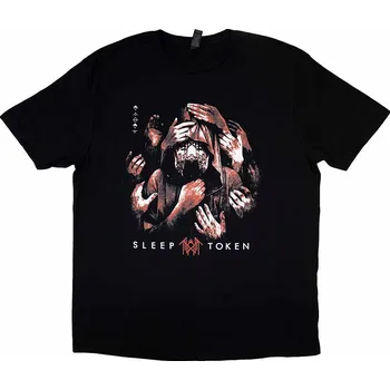 Pánská móda Sleep Token tričko, Grabbing Hands Black, pánské XL
