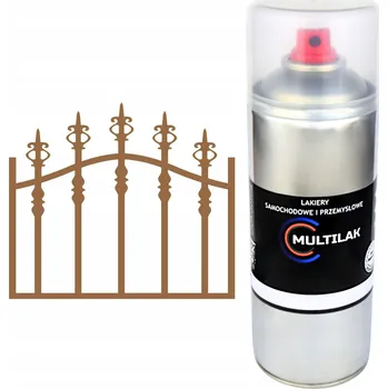 Barva ve spreji Profesionální lak ve spreji na rez pro ocel, kov a plech RAL 8024 lesklý