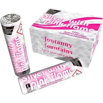 Zábavní pyrotechnika Silver With Pink Flame