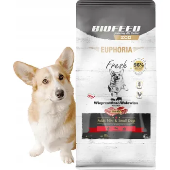 Krmivo pro psa EUPHORIA FRESH MEAT Adult Vepřové Hovězí Suché krmivo pro psy XS/S 8 kg