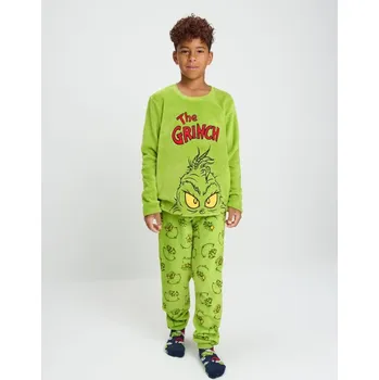 Chlapecké spodní prádlo Sinsay - Dvoudílná pyžamová souprava z flísu Grinch - neonová - 272EV-71X - 272EV-71X-152