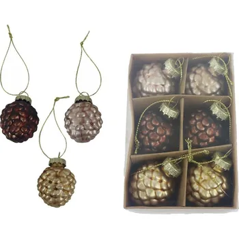 Vánoční dekorace Vánoční ozdoba 6 ks, S0517-18