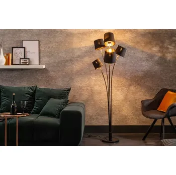 Stojací lampa Osvetleni-Stejskal | stojací lampy 178cm černé zlato/ 40038