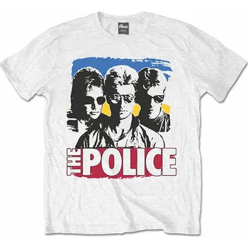 Pánské tričko The Police tričko, Band Photo Sunglasses White, pánské S