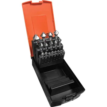 Vrták NÁSTROJE CZ Sada záhlubníků kuželových 90° CZ745 D4,3;5;6;6,3;7;8;8,3;10;10,4;11,5;12,4;14,4;16,5;19;20,5;23;25 HSSCo5 - CZ740-807