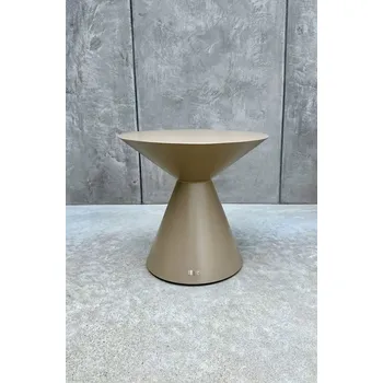 Konferenční stolek Konferenční stolek Monnarita kulatý 51 x 35 x 46,5 cm, béžové odstíny