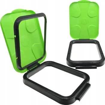 Odpadkový koš VÍKO STOJANU ODPADKOVÝ KOŠ RÁM TŘÍDĚNÍ ŽLUTÉ PEVNÉ NA ODPAD