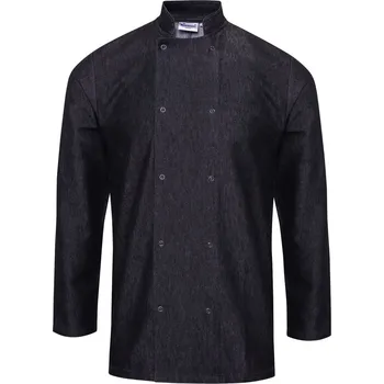 Gastro oděv PREMIER PR 660 / Unisex džínový kuchařský rondon - black denim S